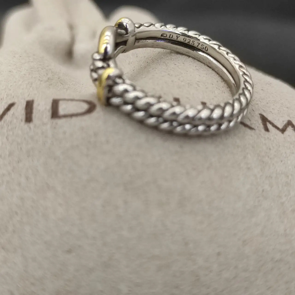 David Yurman Button-Loop Clasp Ring - Picture 2 of 7
